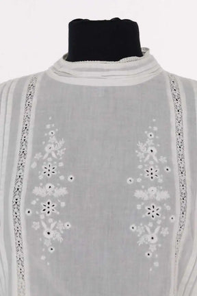 Blouse Balzac Blanc en Coton