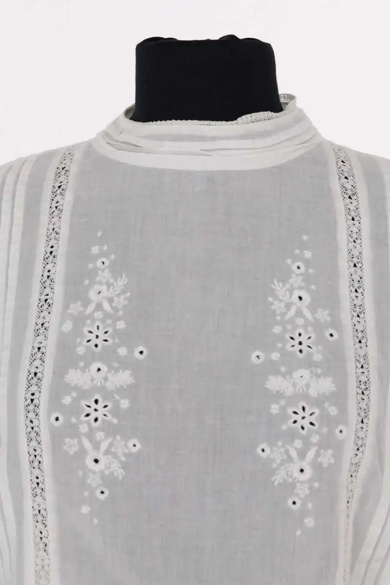 Blouse Balzac Blanc en Coton