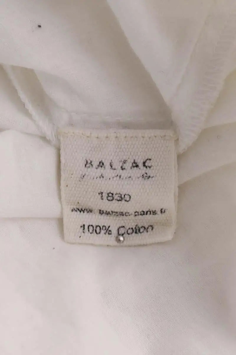 Blouse Balzac Blanc en Coton