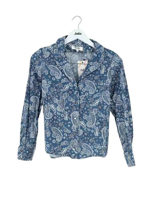 Blouse Balzac Bleu en Coton, taille XS - Seconde Main