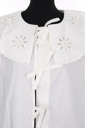 Blouse Balzac Moana Blanc en Coton