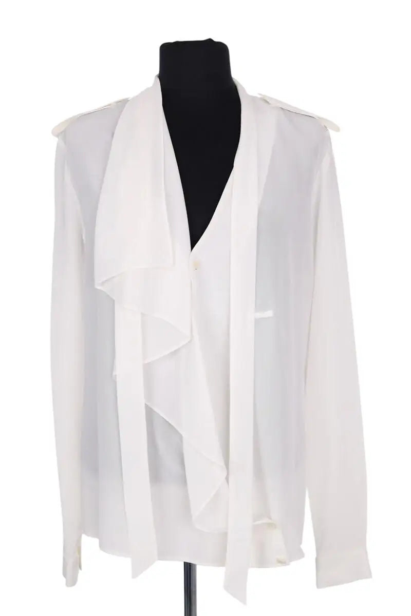Blouse Barbara Bui Blanc en Soie, taille M - Seconde Main