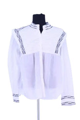 Blouse Ba&Sh Blanc en Coton, taille M - Seconde Main