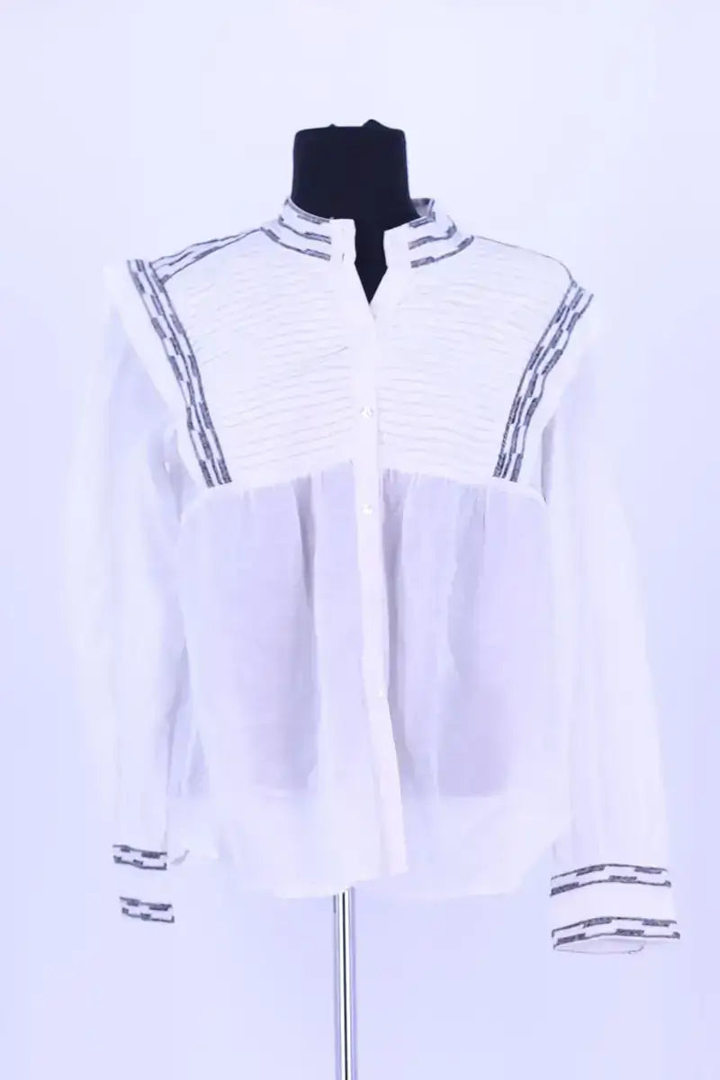 Blouse Ba&Sh Blanc en Coton