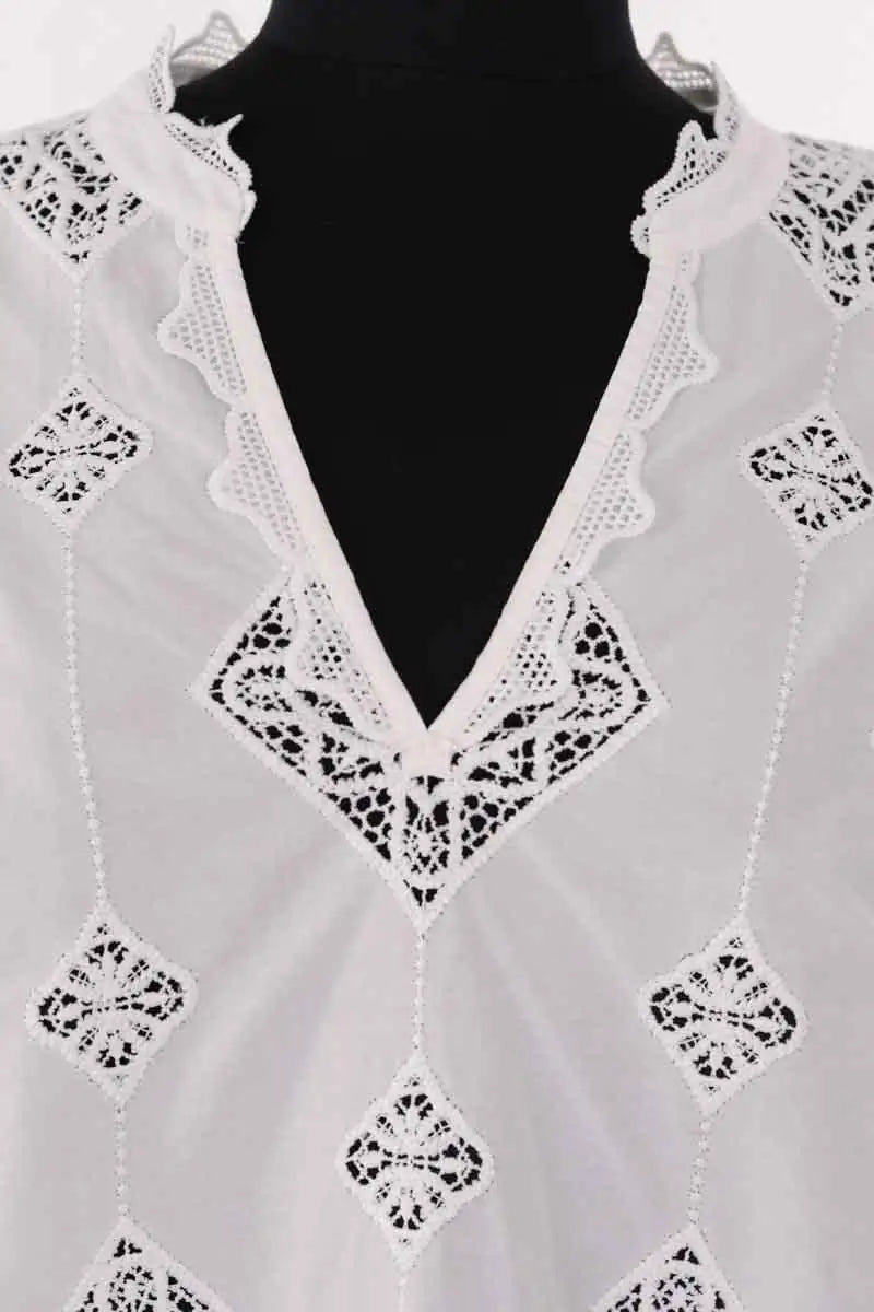 Blouse Ba&Sh Blanc en Coton