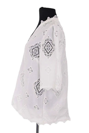 Blouse Ba&Sh Blanc en Coton