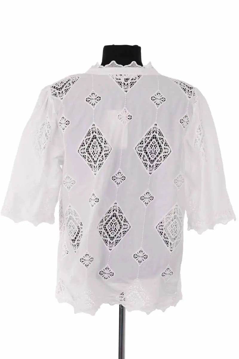 Blouse Ba&Sh Blanc en Coton