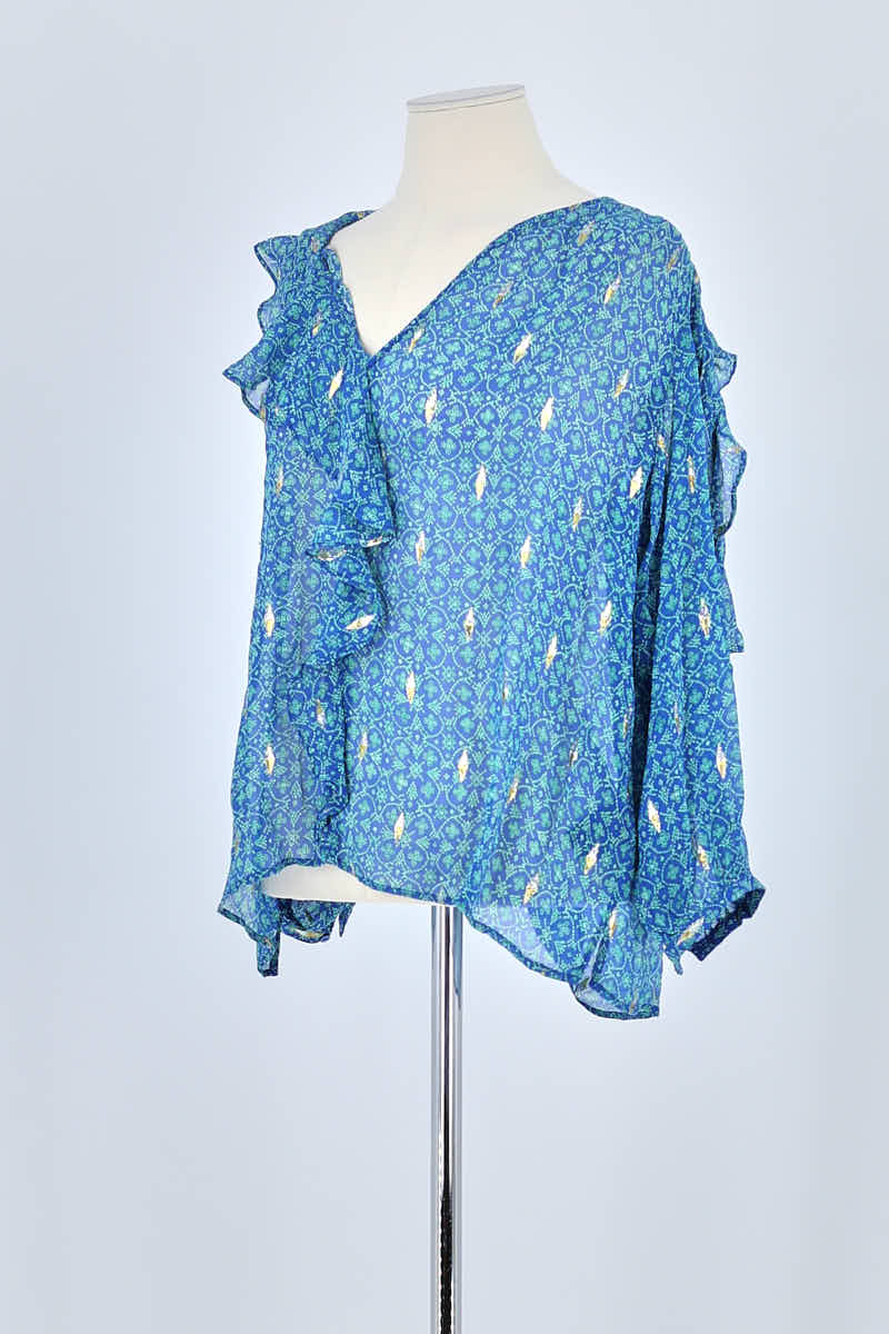 Blouse Bash Bleu en Viscose
