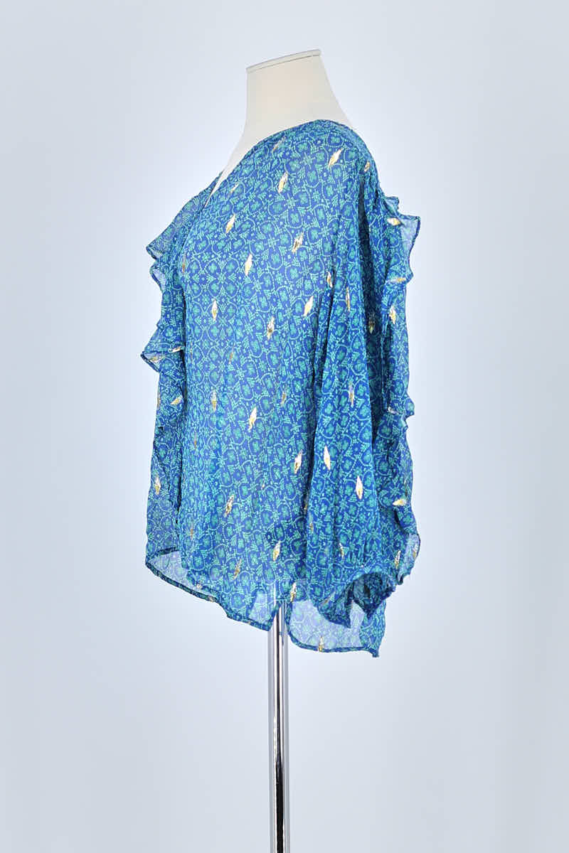 Blouse Bash Bleu en Viscose
