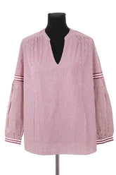 Blouse Ba&Sh Bordeaux en Coton, taille XS - Seconde Main