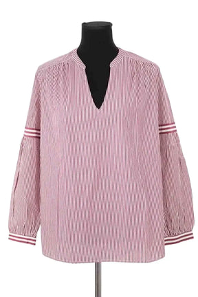 Blouse Ba&Sh Bordeaux en Coton, taille XS - Seconde Main
