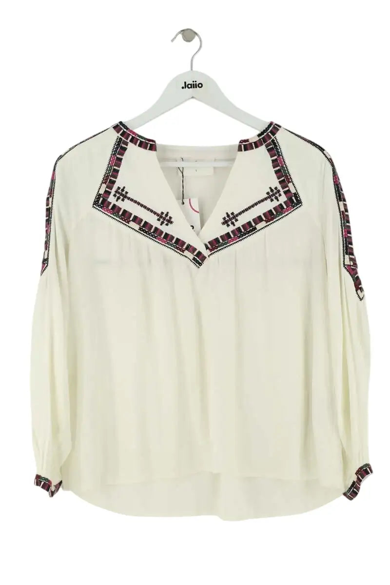 Blouse Ba&Sh Ecru en Viscose, taille S - Seconde Main