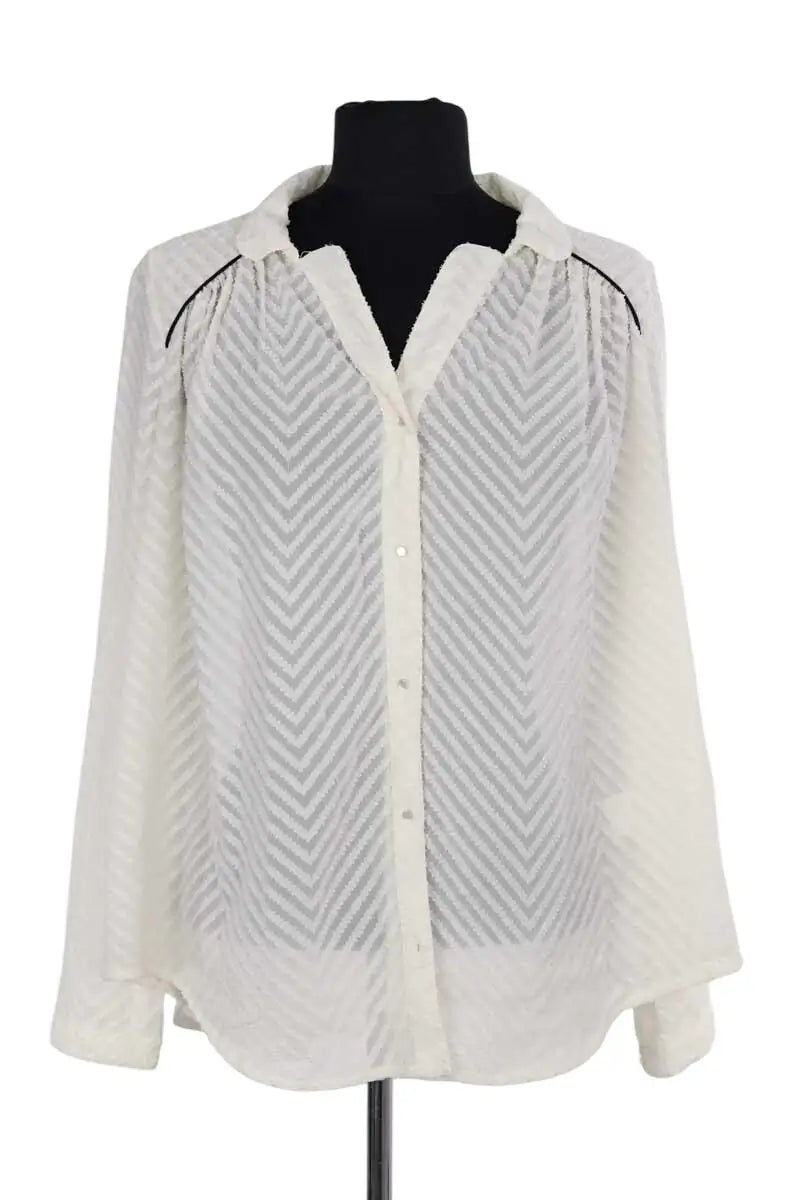 Blouse Ba&Sh Iceberg Ecru en Synthétique, taille XS - Seconde Main