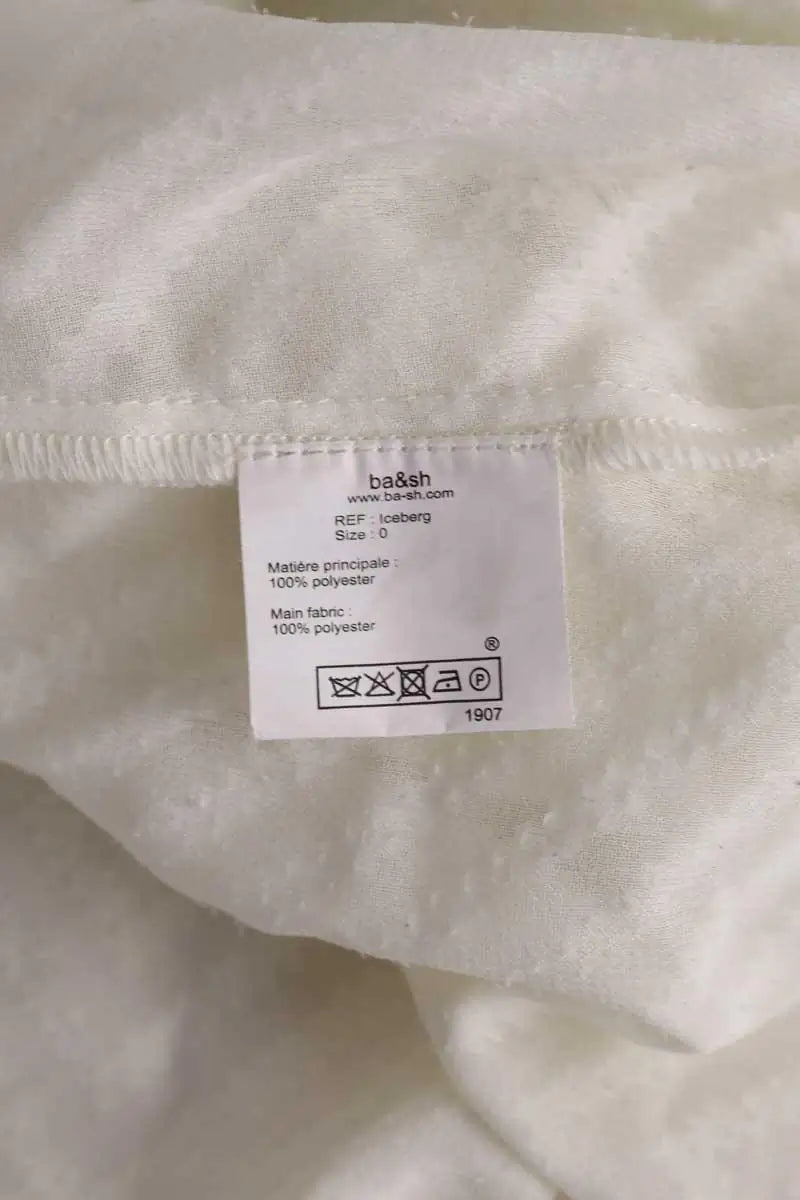 Blouse Ba&Sh Iceberg Ecru en Synthétique