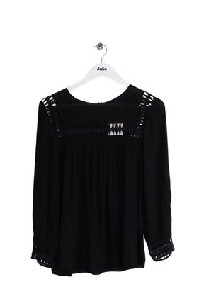 Blouse Ba&Sh Jimmy Noir en Synthétique, taille XS - Seconde Main