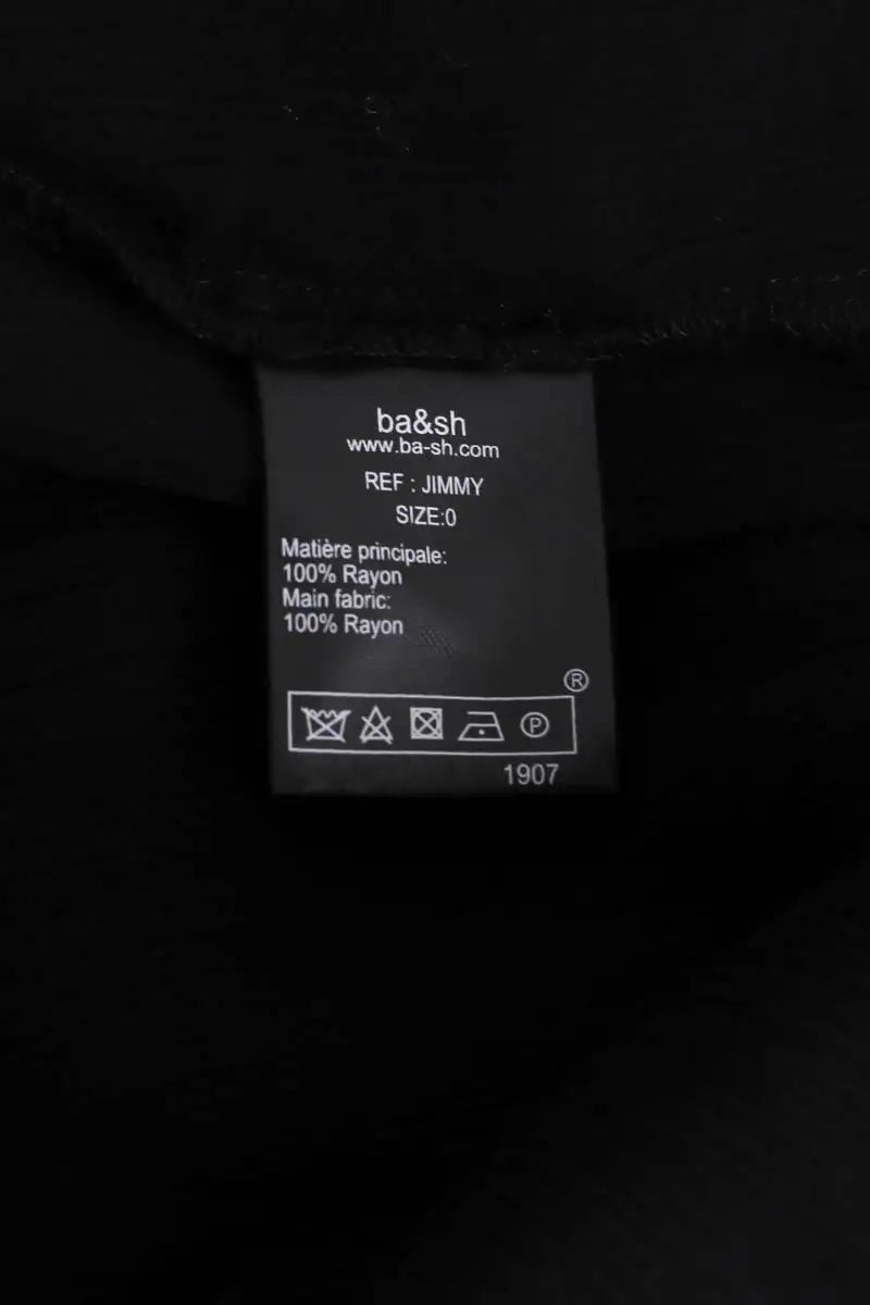 Blouse Ba&Sh Jimmy Noir en Synthétique