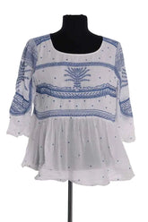 Blouse Ba&Sh Manon Blanc en Coton, taille S - Seconde Main