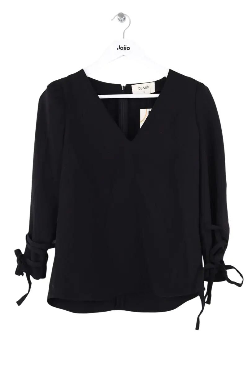 Blouse Ba&Sh Noir en Synthétique, taille M - Seconde Main