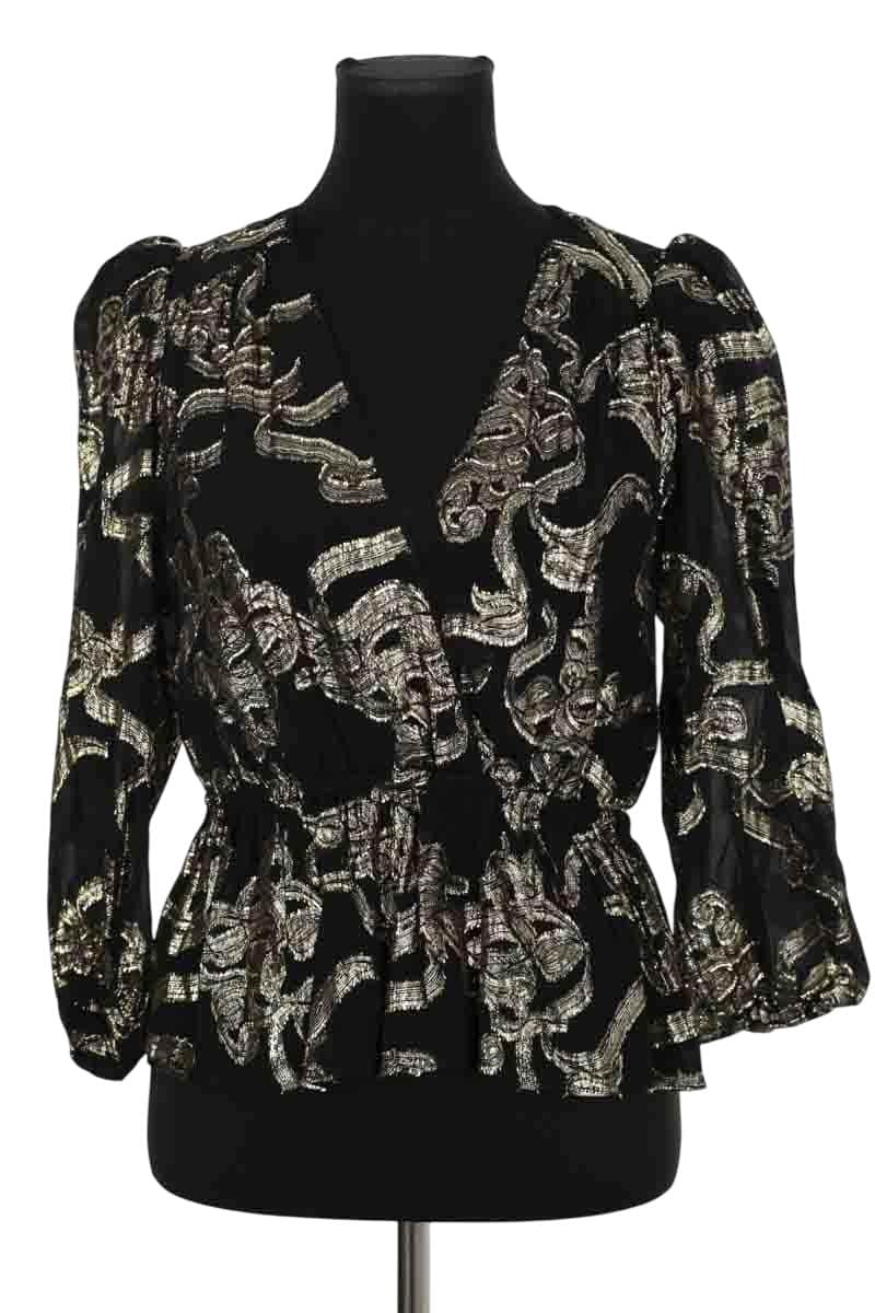 Blouse Ba&Sh Noir en Viscose, taille S - Seconde Main