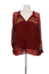 Blouse Bash Rouge en Viscose, taille M - Seconde Main
