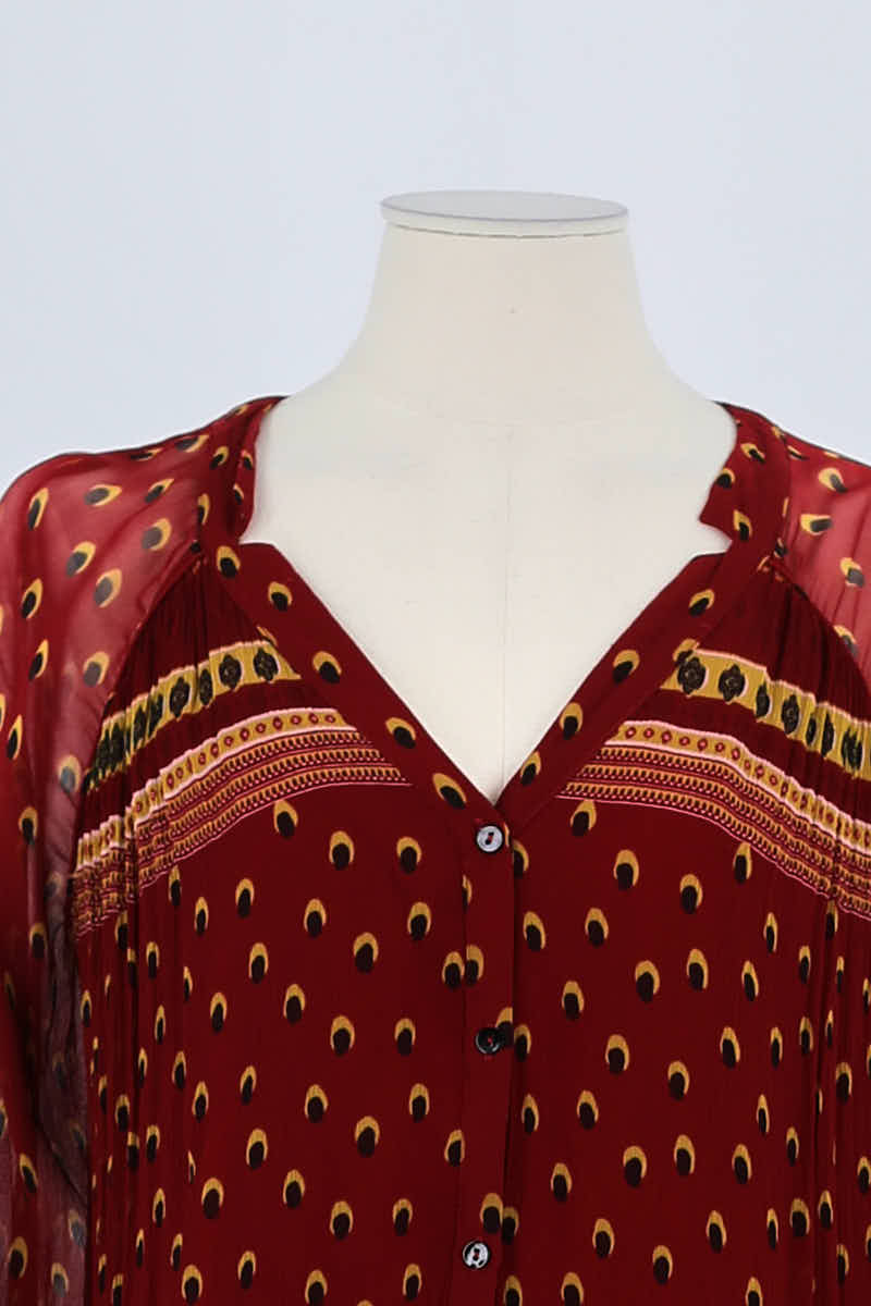 Blouse Bash Rouge en Viscose