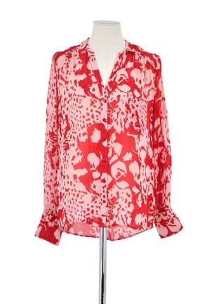 Blouse Bash Rouge en Viscose, taille M - Seconde Main
