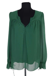 Blouse Ba&Sh Saskia Vert en Synthétique, taille XS - Seconde Main