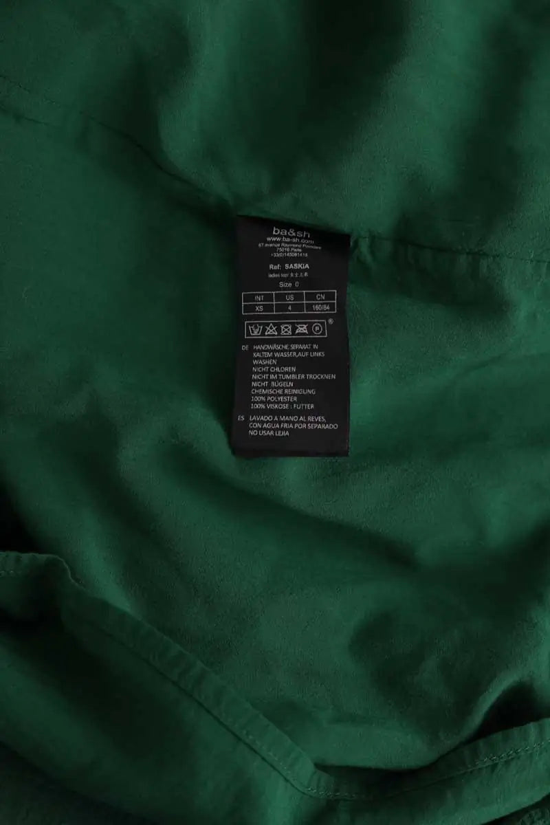 Blouse Ba&Sh Saskia Vert en Synthétique