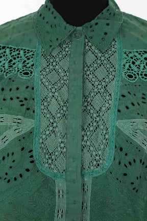 Blouse Ba&Sh Vert en Coton