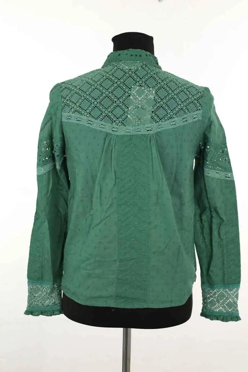 Blouse Ba&Sh Vert en Coton