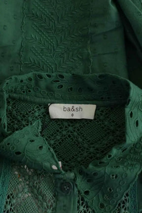 Blouse Ba&Sh Vert en Coton