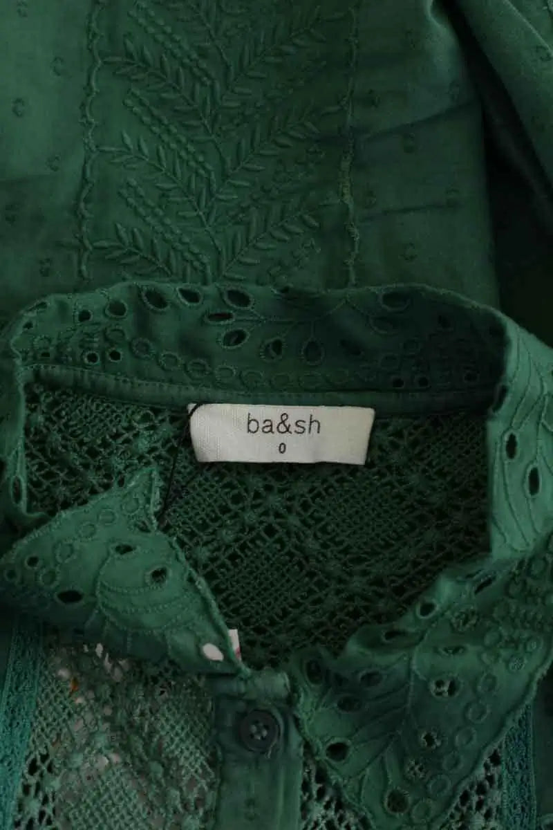 Blouse Ba&Sh Vert en Coton