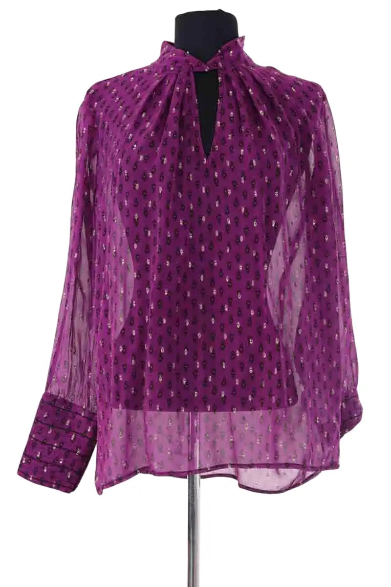 Blouse Ba&Sh Violet en Viscose, taille S - Seconde Main