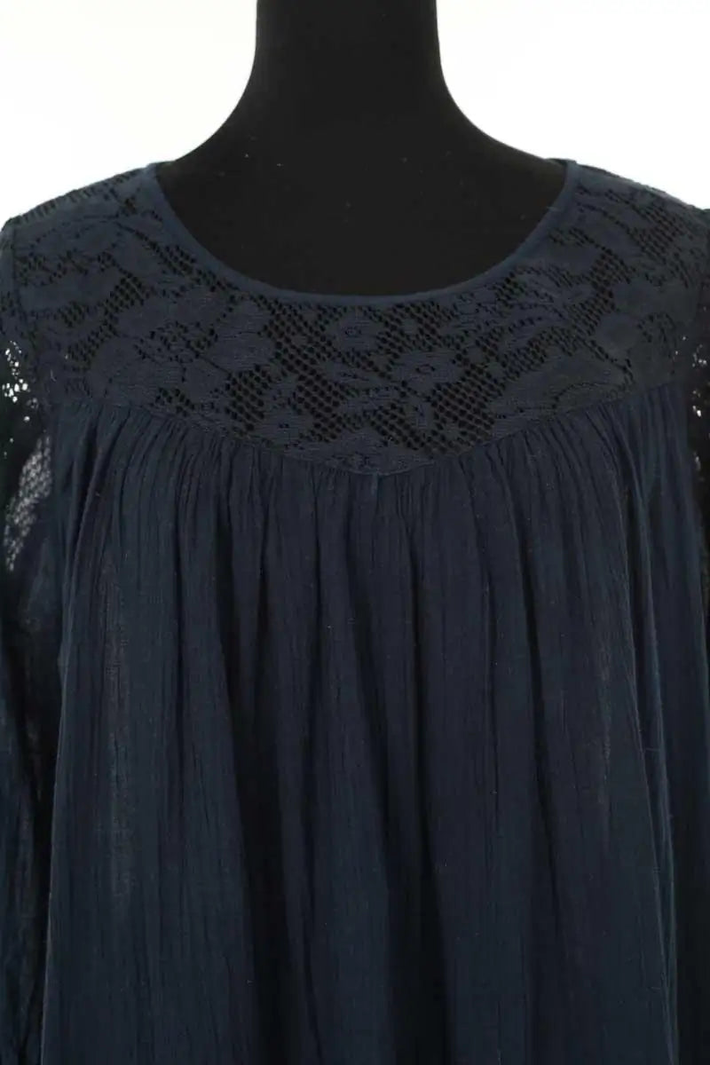 Blouse Berenice Bleu en Synthétique