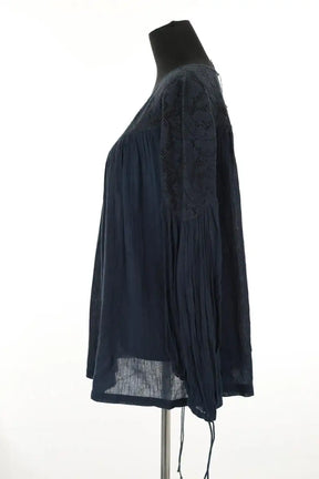 Blouse Berenice Bleu en Synthétique