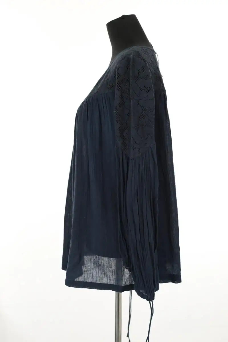 Blouse Berenice Bleu en Synthétique