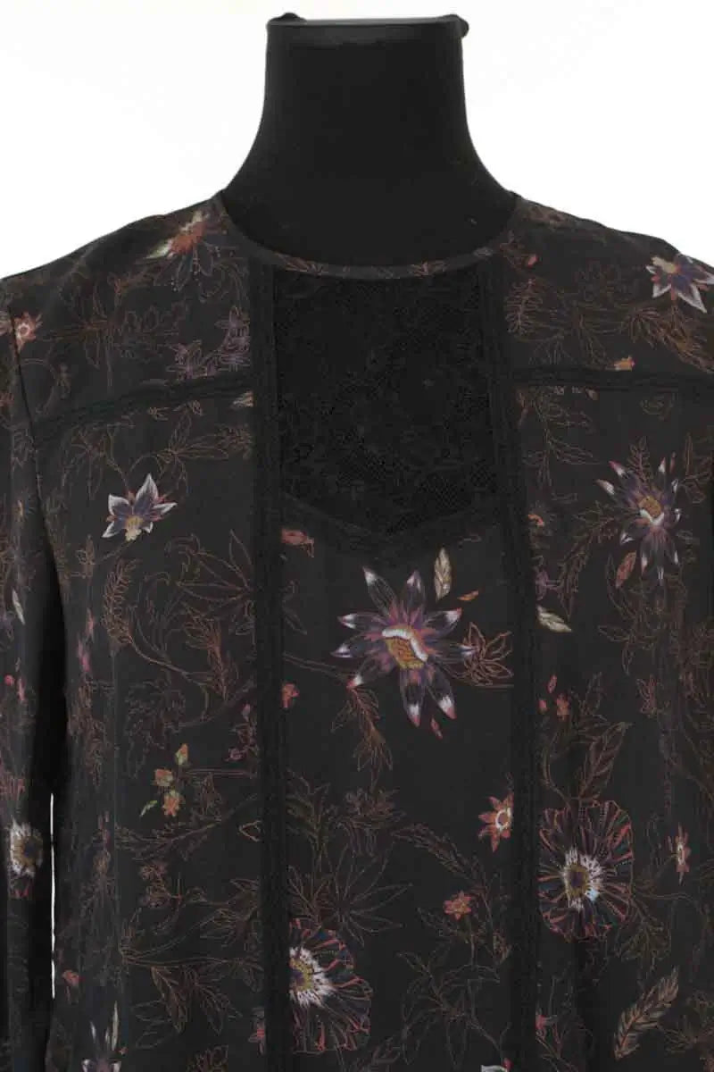 Blouse Berenice Noir en Synthétique