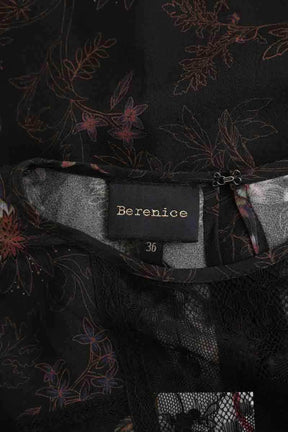 Blouse Berenice Noir en Synthétique