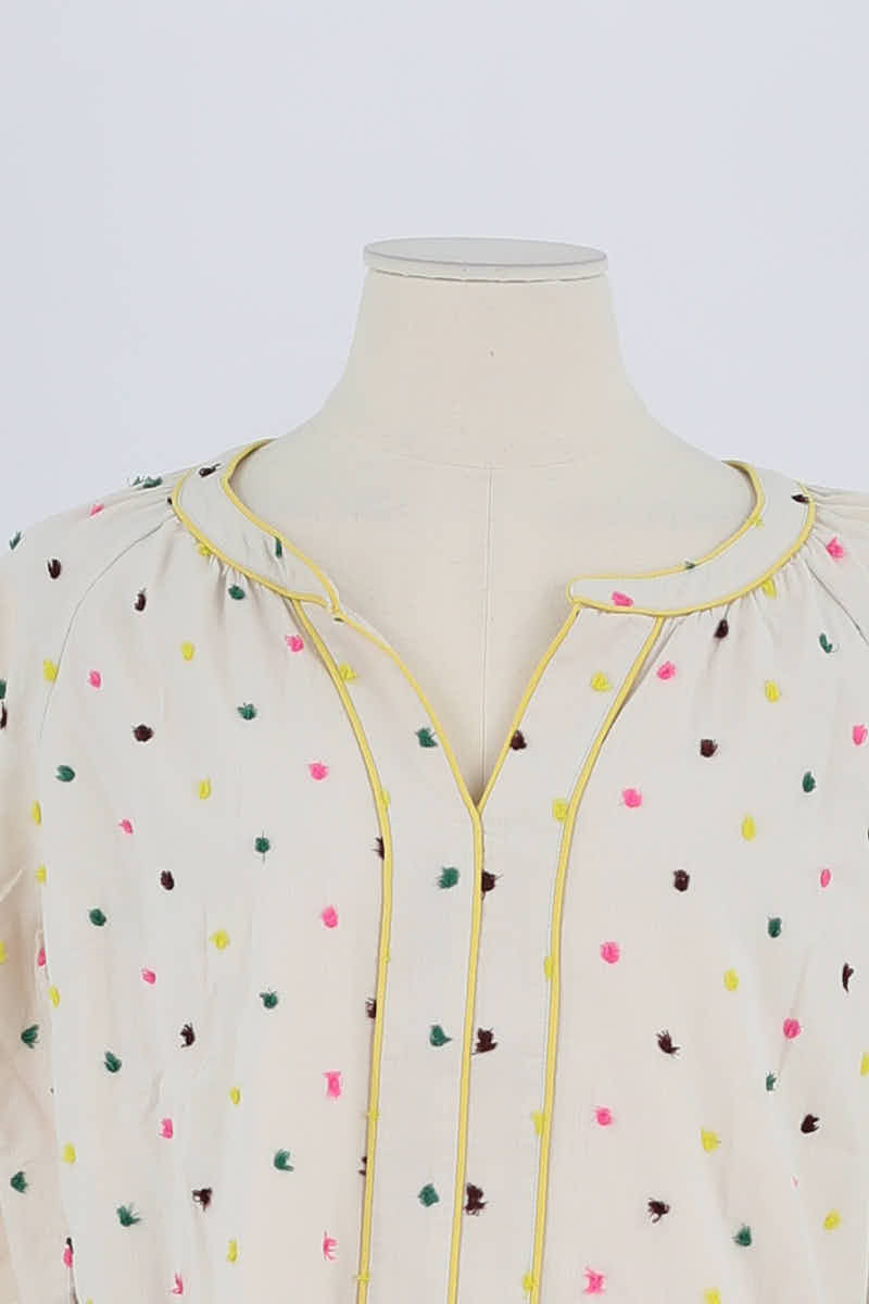 Blouse Boden Beige en Coton