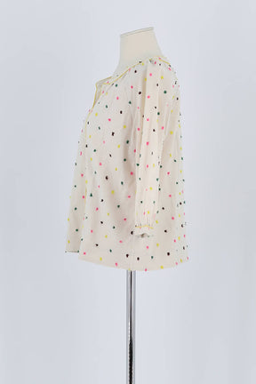 Blouse Boden Beige en Coton