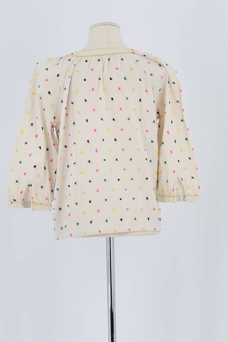 Blouse Boden Beige en Coton