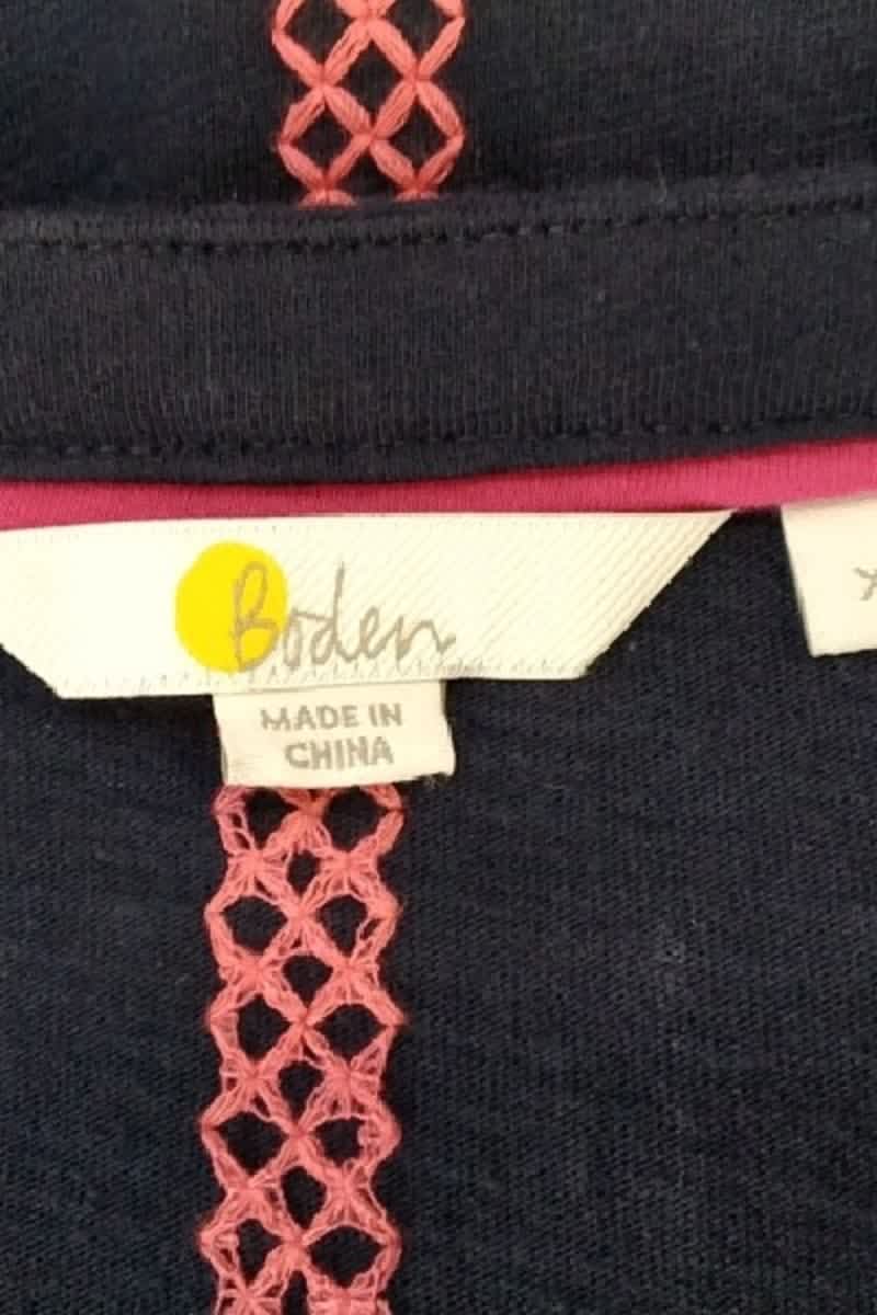 Blouse Boden Marine en Coton