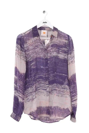 Blouse Boss Violet en Soie, taille M - Seconde Main