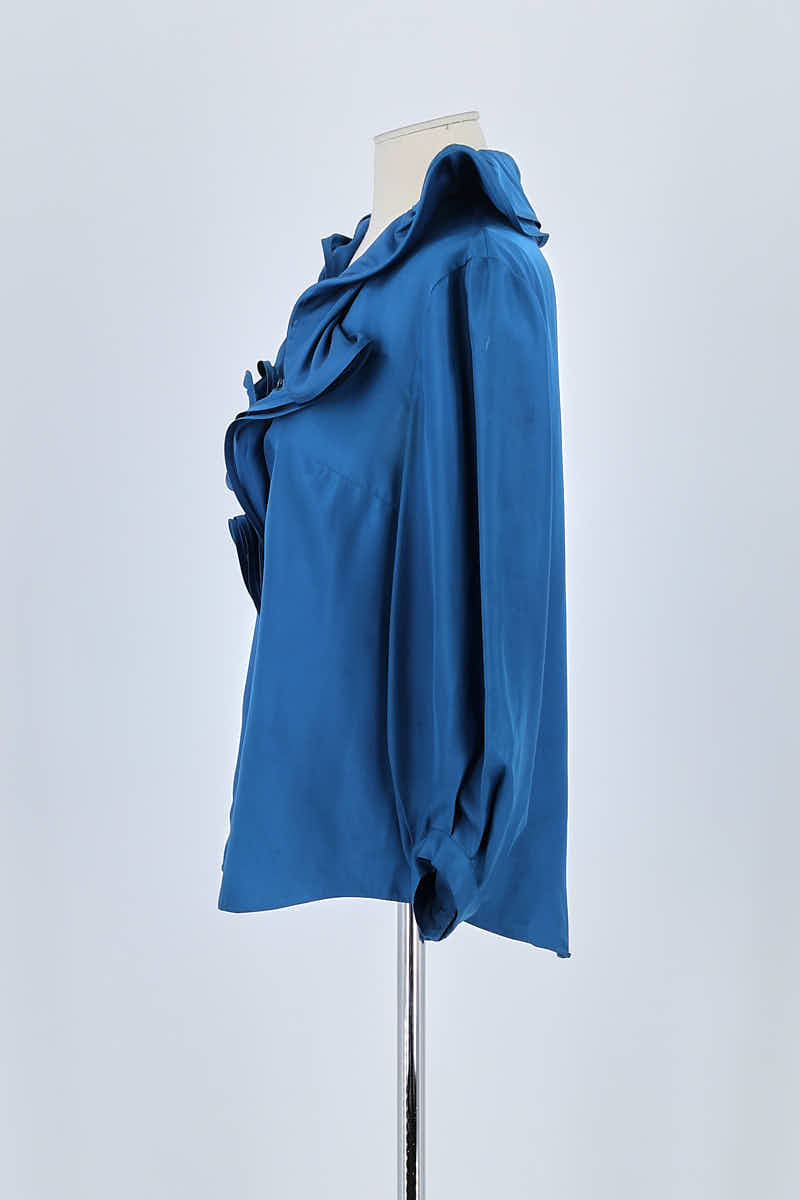 Blouse Celine Bleu en Soie