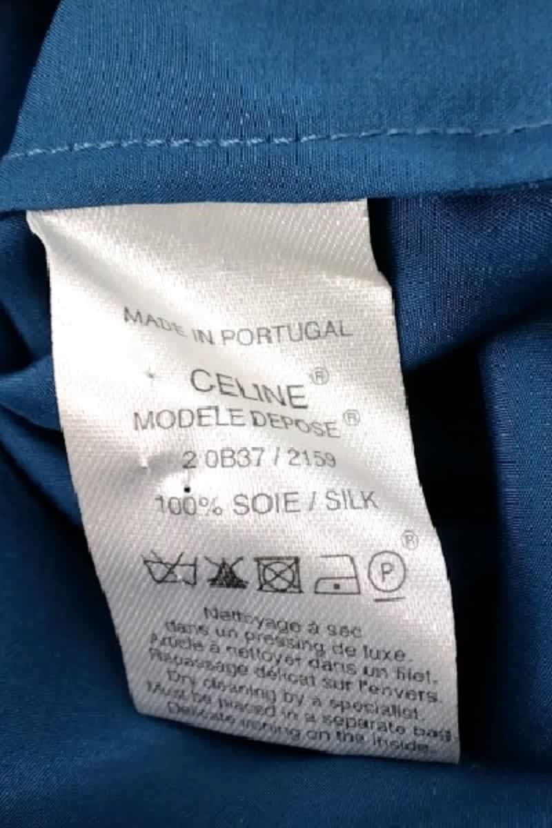 Blouse Celine Bleu en Soie