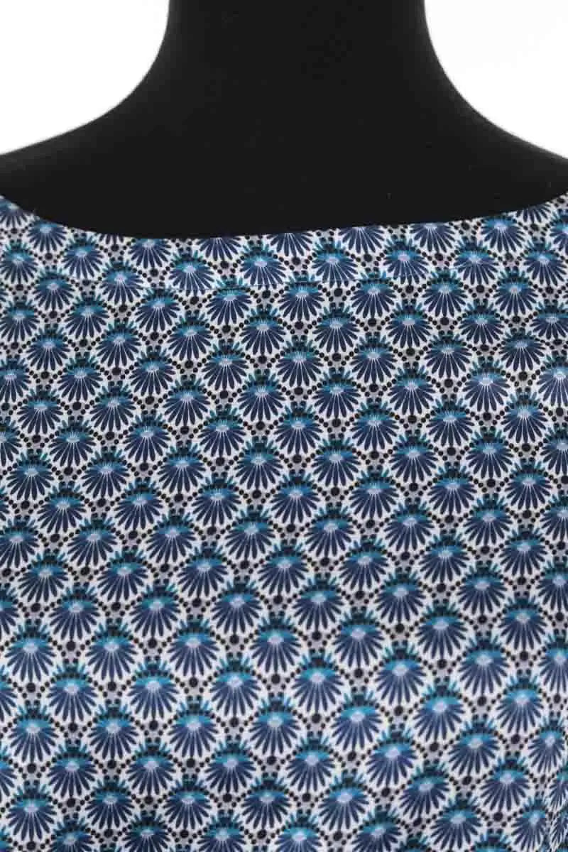 Blouse Charlotte Sparre Bleu en Soie