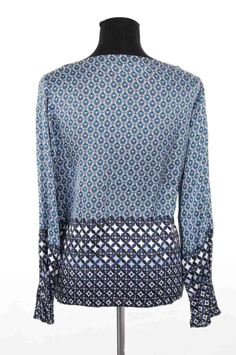 Blouse Charlotte Sparre Bleu en Soie
