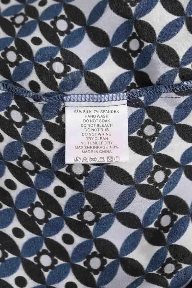 Blouse Charlotte Sparre Bleu en Soie
