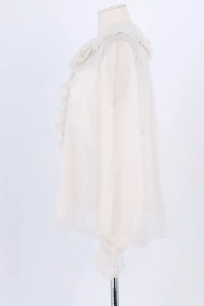 Blouse Chloé Blanc en Soie