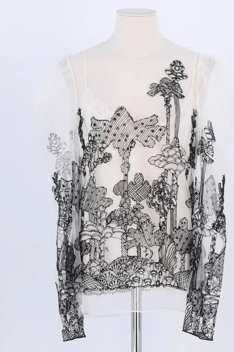 Blouse Chloé Blanc en Soie